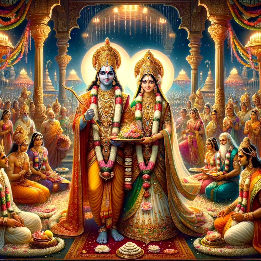 Vasishta Performs the Marriage Ceremony